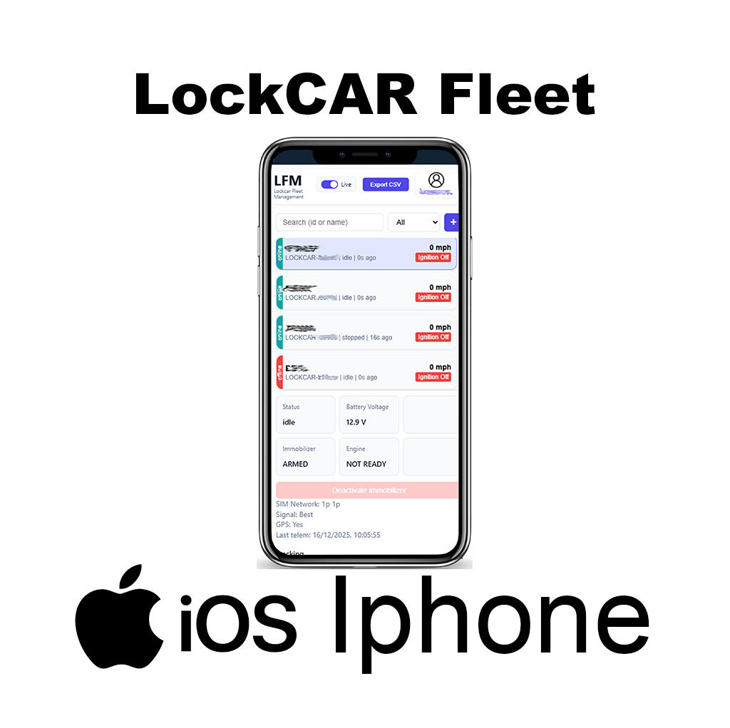 LockCAR Fleet iOS Iphone - Image 5