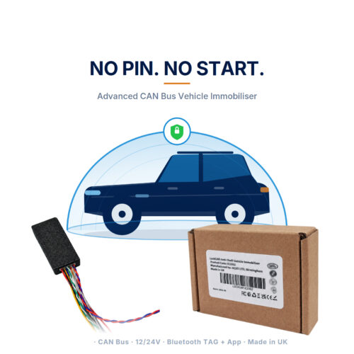 Car protected by the LockCAR PIN code CAN immobiliser: no PIN, no start