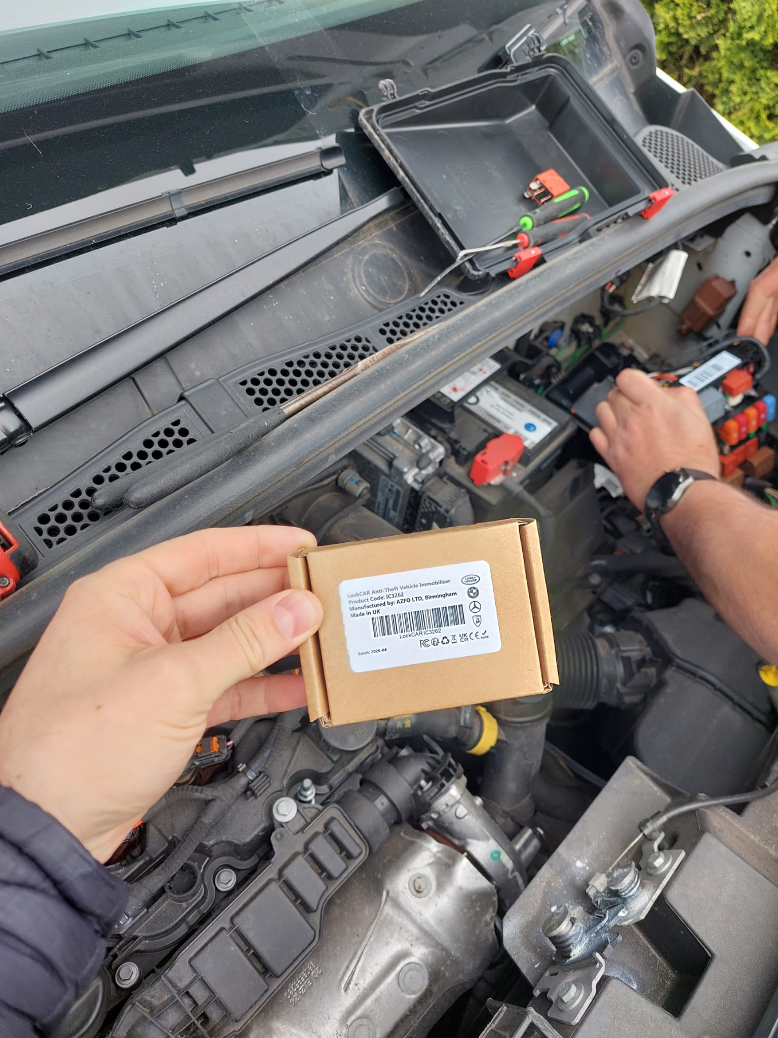 Vehicle immobiliser installation in the UK