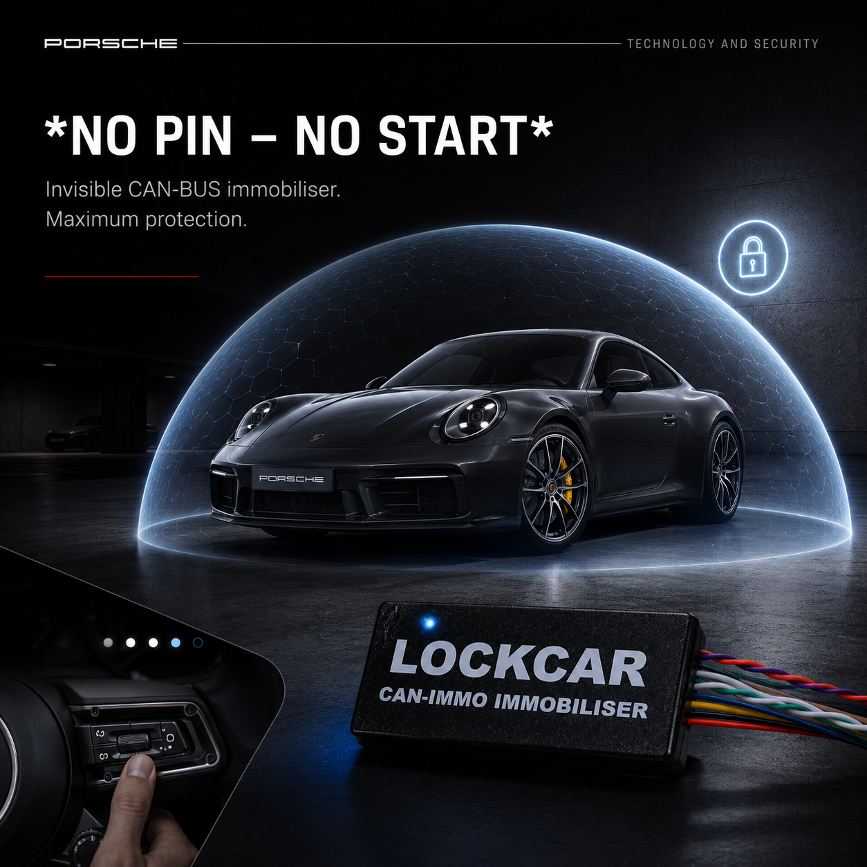 LockCar CAN-IMMO no PIN no start immobiliser