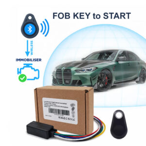 In a relay attack, one thief stands near your front door while another waits by the car, boosting your key signal to open and start it. With a tag immobiliser fitted, that is only half the job. The engine also needs your LockCar tag within a short range, so the car stays put.