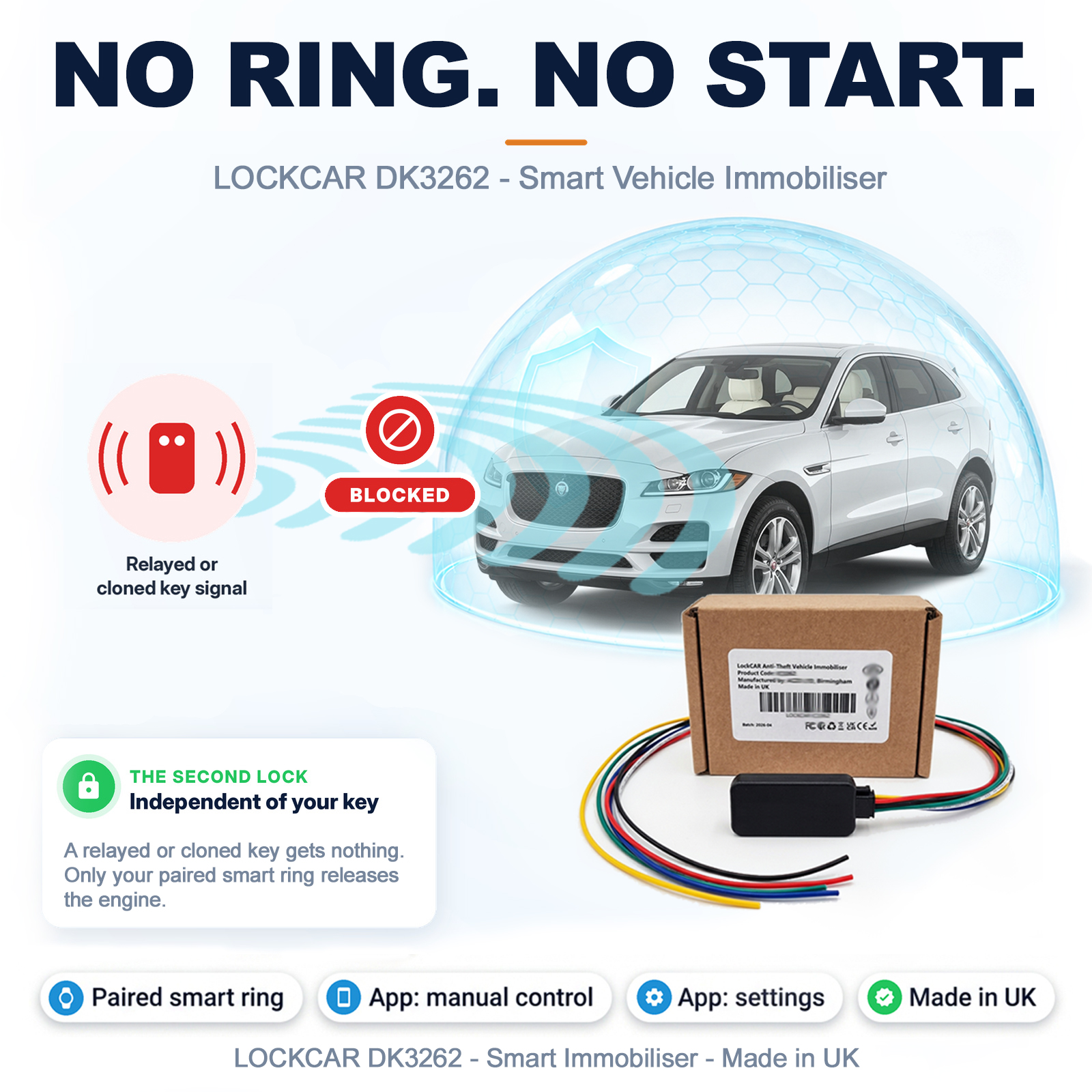 Best Digital Key Car App Immobiliser Smart Ring Arm Disarm Phone Anti Theft UK - Image 4