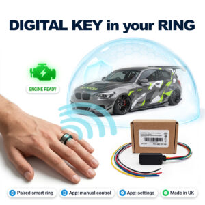 Stop key cloning with a digital key. A copied or newly coded key cannot start the engine without your paired smart ring. LockCar DK3262, made in UK.