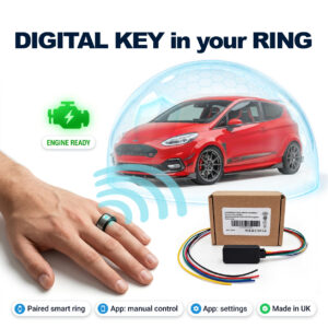 Turn a smart ring into a digital car key. The LockCar DK3262 immobiliser keeps the engine blocked until your paired ring is found. Made in UK.