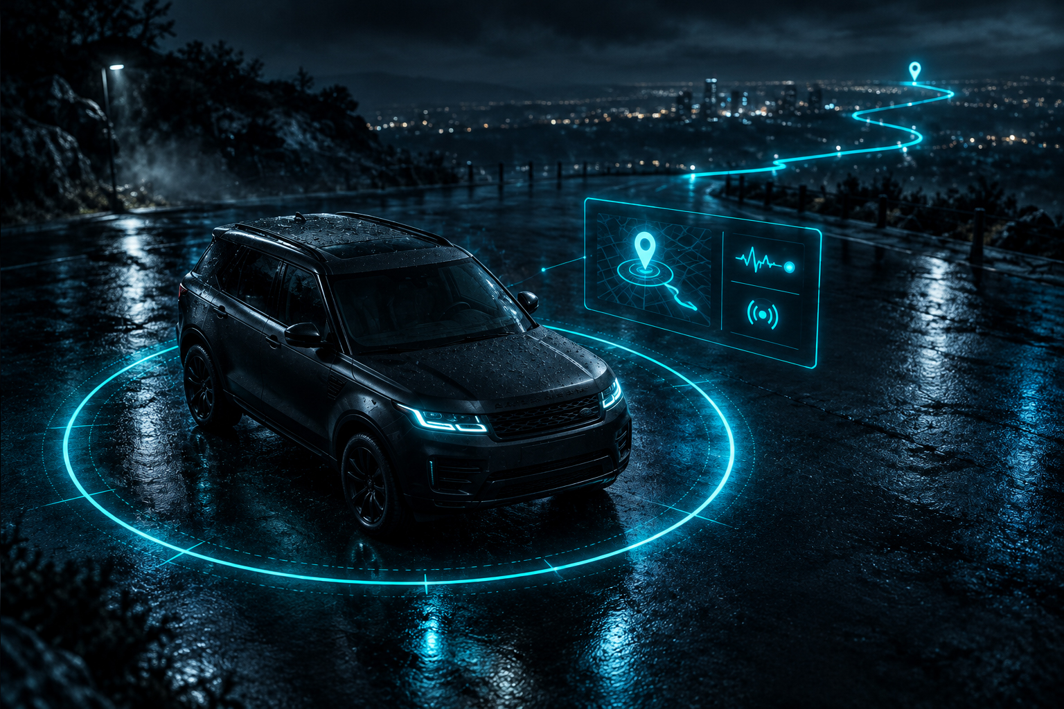 LockCar live GPS tracker showing vehicle position and movement alerts