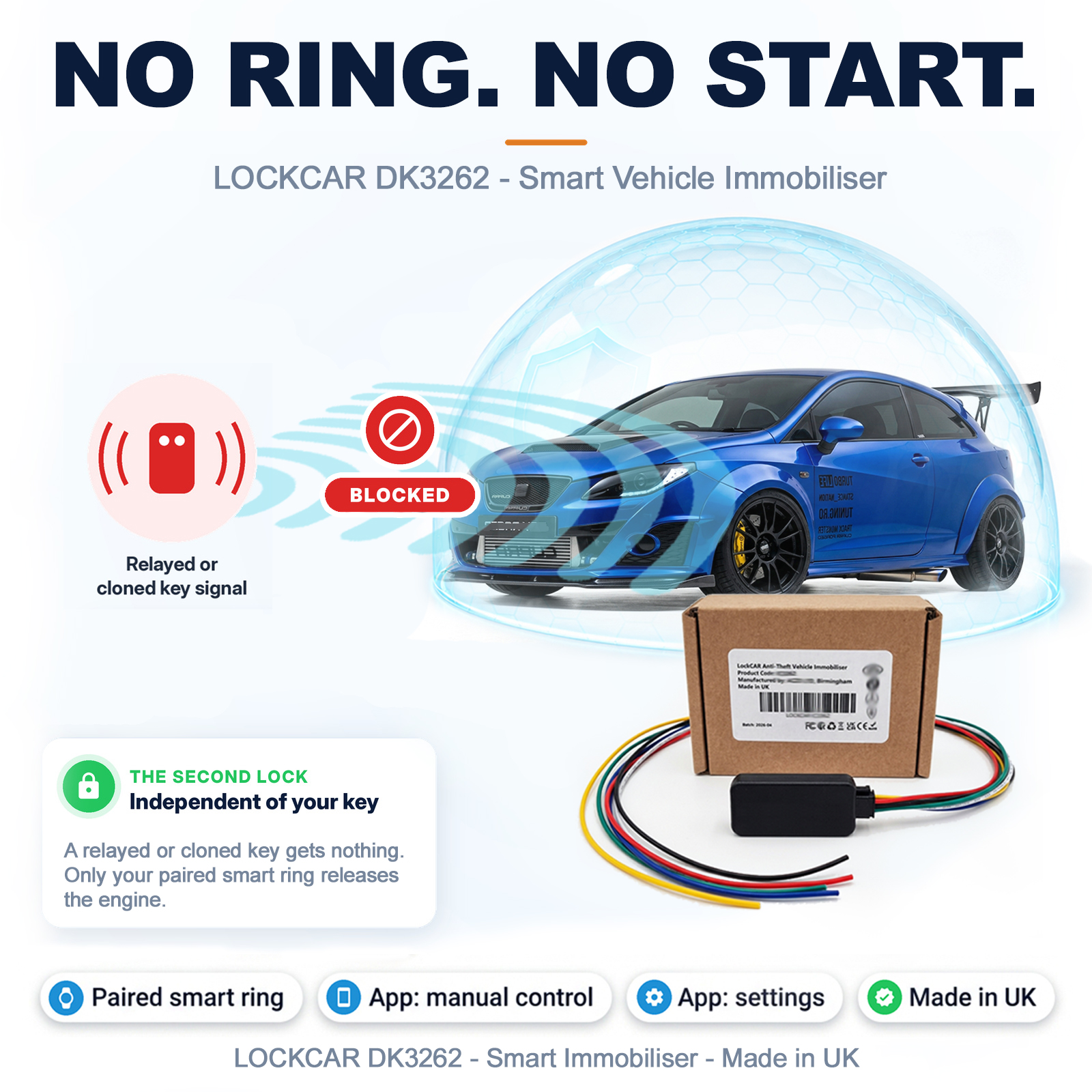 Smart Ring Car Key Digital Key Immobiliser Hands Free Start Anti Relay Theft - Image 4