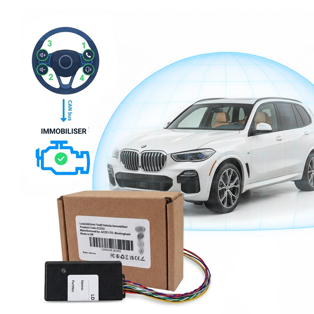 LockCar 4G live camera system with remote control