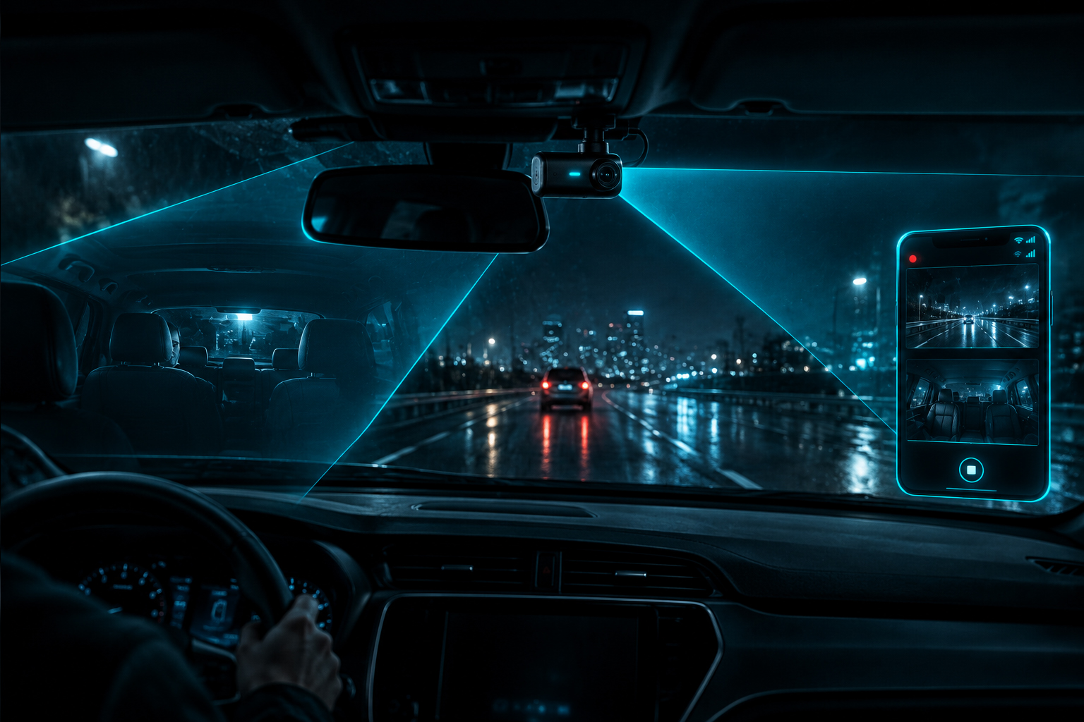 LockCar remote 4G dashcam streaming live footage to a phone