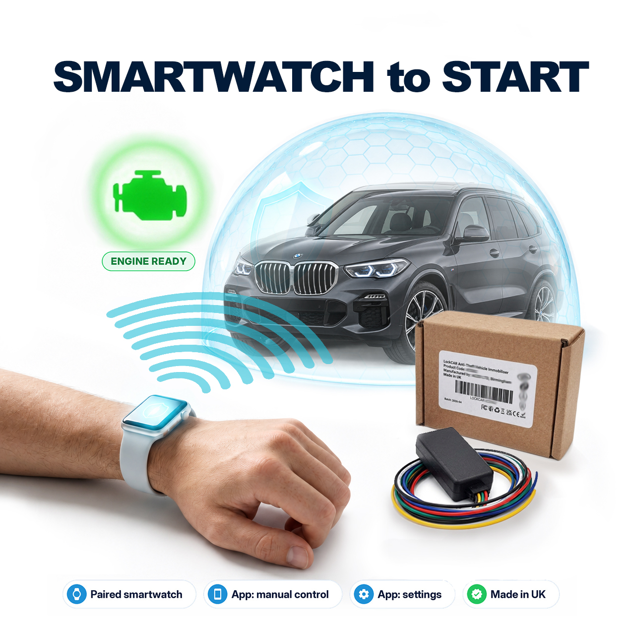 LockCar tag fob immobiliser for keyless cars