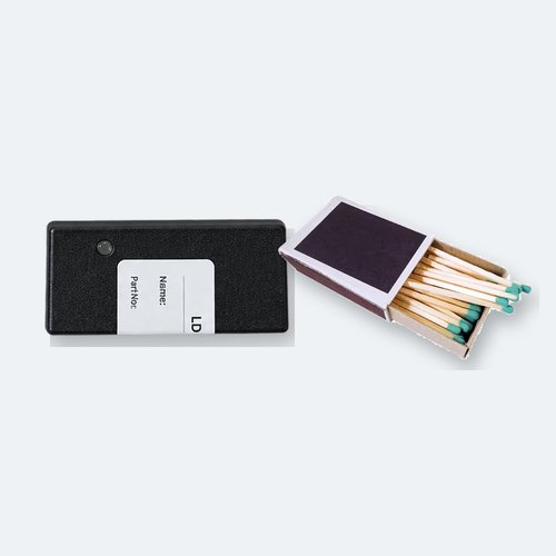LockCAR CAN-IMMO module next to a matchbox for scale